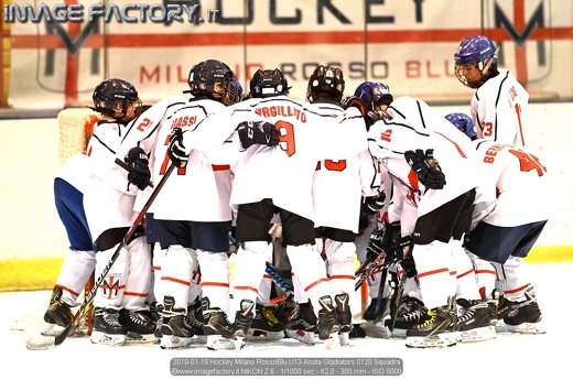 2019-01-19 Hockey Milano RossoBlu U13-Aosta Gladiators 0120 Squadra